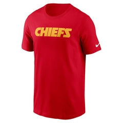 Kansas City Chiefs Primetime Wordmark Essential T-Shirt - Red - Nike