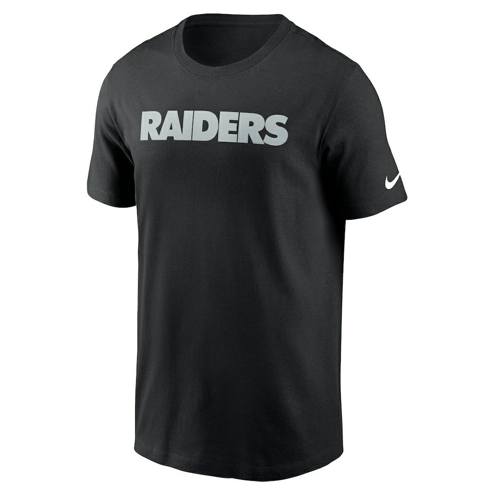 Las Vegas Raiders Primetime Wordmark Essential T-Shirt - Black - Nike