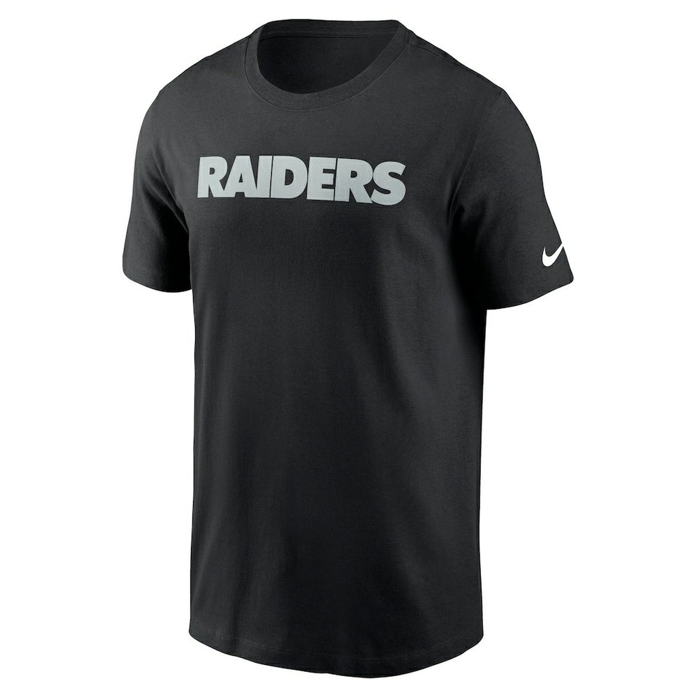 Las Vegas Raiders Primetime Wordmark Essential T-Shirt - Black - Nike