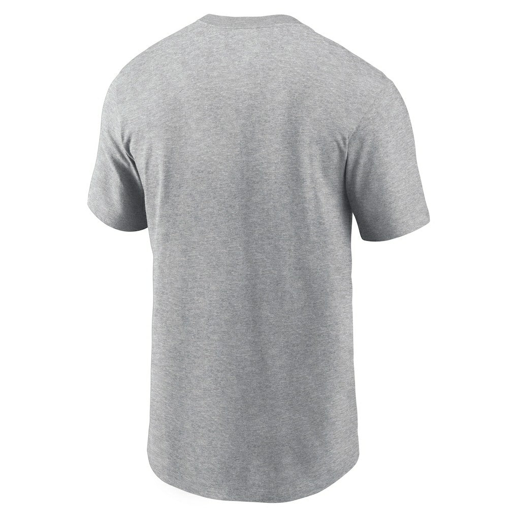Las Vegas Raiders Primetime Wordmark Essential T-Shirt - Heather Gray - Nike