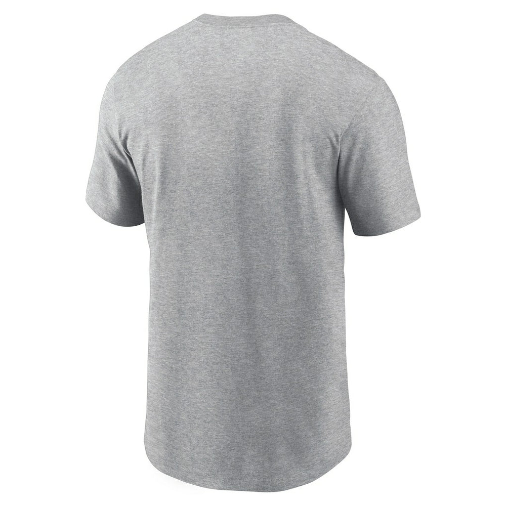 Las Vegas Raiders Primetime Wordmark Essential T-Shirt - Heather Gray - Nike