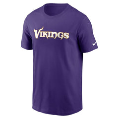 Minnesota Vikings Primetime Wordmark Essential T-Shirt - Purple - Nike