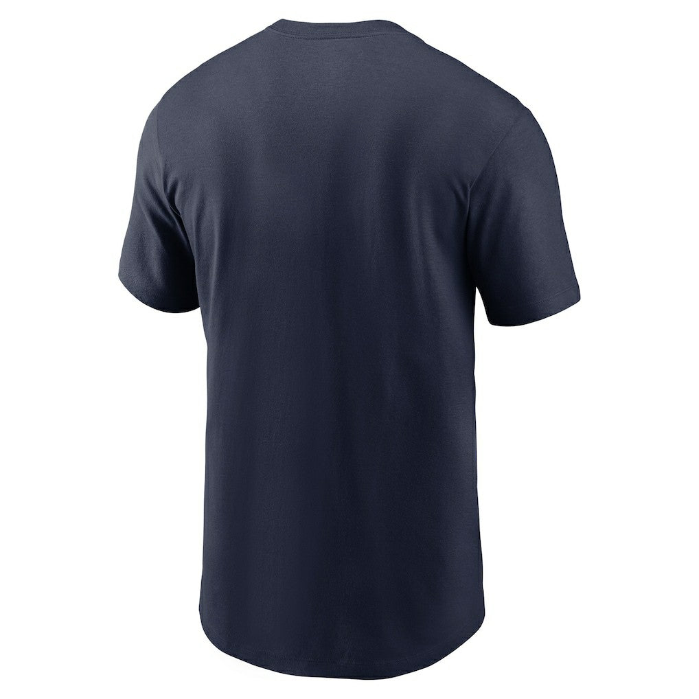 New England Patriots Primetime Wordmark Essential T-Shirt - Navy - Nike
