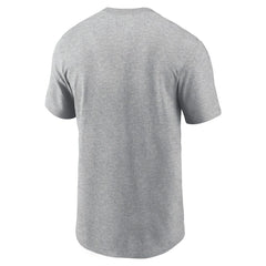 New Orleans Saints Primetime Wordmark Essential T-Shirt - Heather Gray - Nike