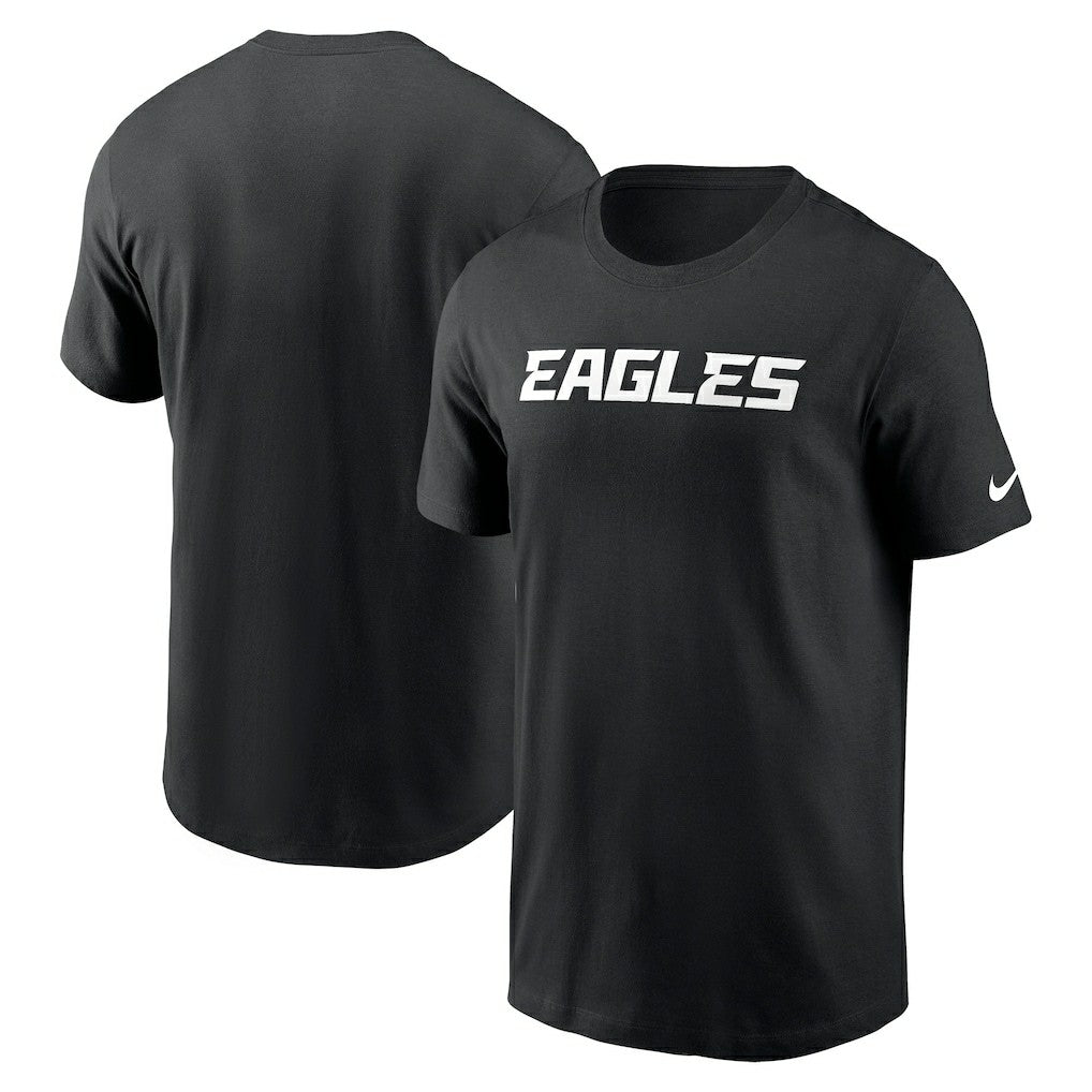 Philadelphia Eagles Primetime Wordmark Essential T-Shirt - Black - Nike