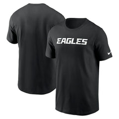 Philadelphia Eagles Primetime Wordmark Essential T-Shirt - Black - Nike
