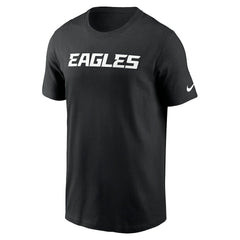 Philadelphia Eagles Primetime Wordmark Essential T-Shirt - Black - Nike