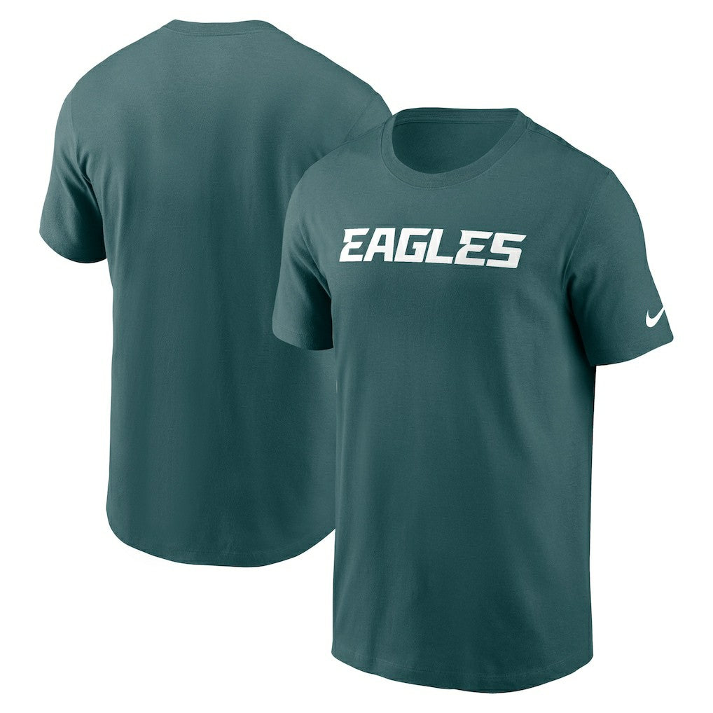 Philadelphia Eagles Primetime Wordmark Essential T-Shirt - Midnight Green - Nike