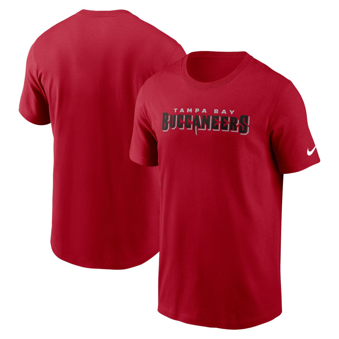 Tampa Bay Buccaneers Primetime Wordmark Essential T-Shirt - Red - Nike