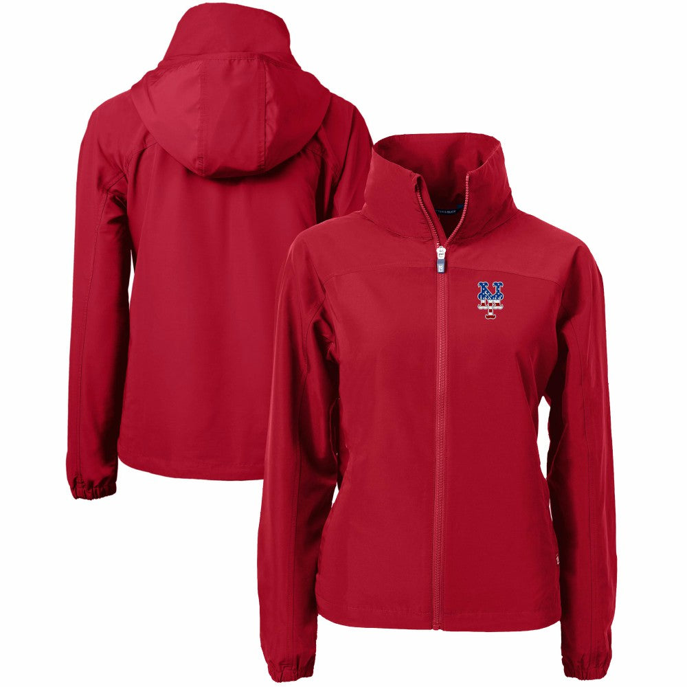 New York Mets Cutter & Buck Women's Charter Eco Recycled Full-Zip Jacket Sale