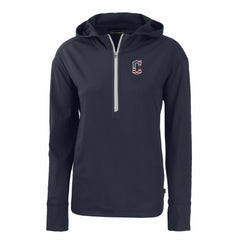 Cleveland Guardians Cutter & Buck Women's Daybreak Eco Recycled Half-Zip Hoodie Sale