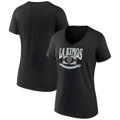 Los Angeles Kings Women's Slapshot V-Neck T-Shirt - Black | NHL near me