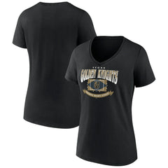 Vegas Golden Knights Women's Slapshot V-Neck T-Shirt - Black | NHL near me