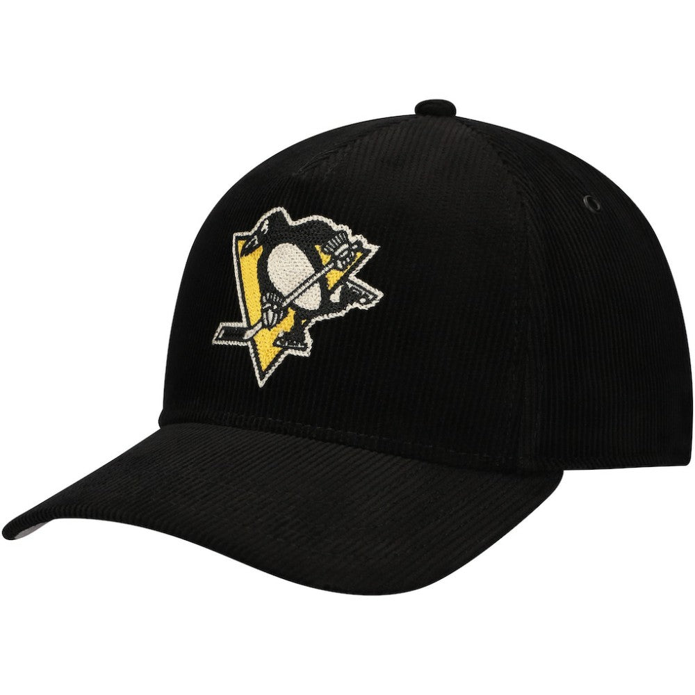 Pittsburgh Penguins American Needle Corduroy Chain Stitch Adjustable Hat - Black | NHL online