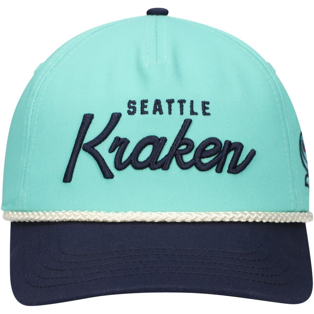 Seattle Kraken American Needle Roscoe Washed Twill Adjustable Hat - Light Blue/Deep Sea Blue | NHL Clearance