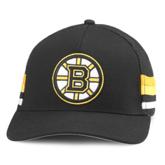 Boston Bruins American Needle HotFoot Stripes Trucker Adjustable Hat - Black | NHL online