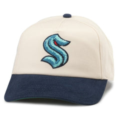 Seattle Kraken American Needle Burnett Adjustable Hat - White/Deep Sea Blue | NHL near me