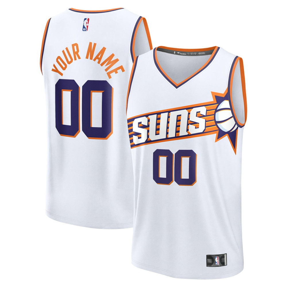 Fanatics Phoenix Suns Youth Fast Break Custom Replica Jersey White Association Edition