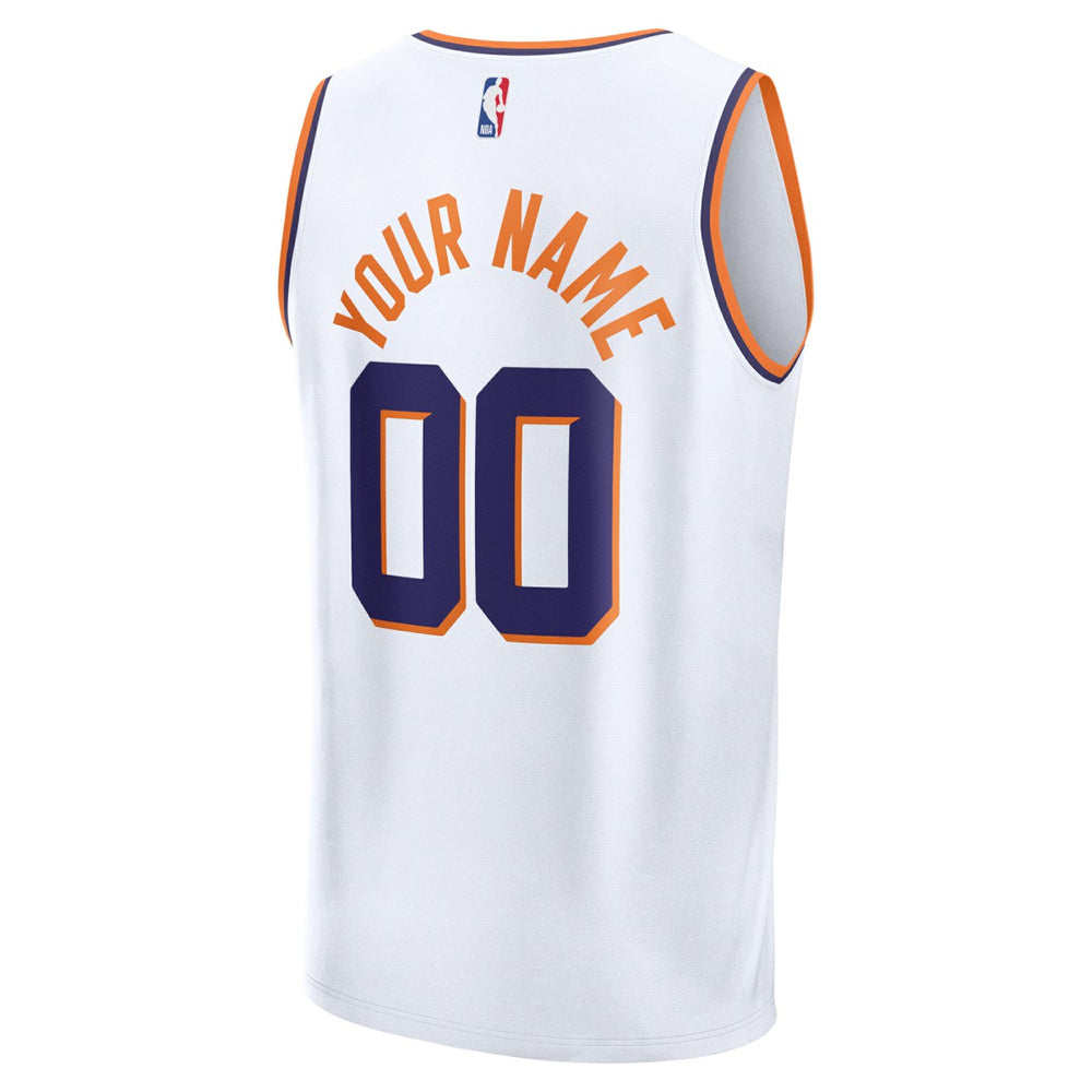 Fanatics Phoenix Suns Youth Fast Break Custom Replica Jersey White Association Edition