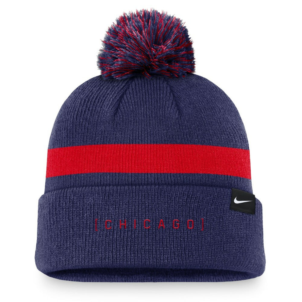 Chicago Cubs Nike Hometown Peak Cuffed Knit Hat with Pom Discount