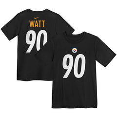 T.J. Watt Pittsburgh Steelers Preschool Player Name & Number T-Shirt - Black - Nike