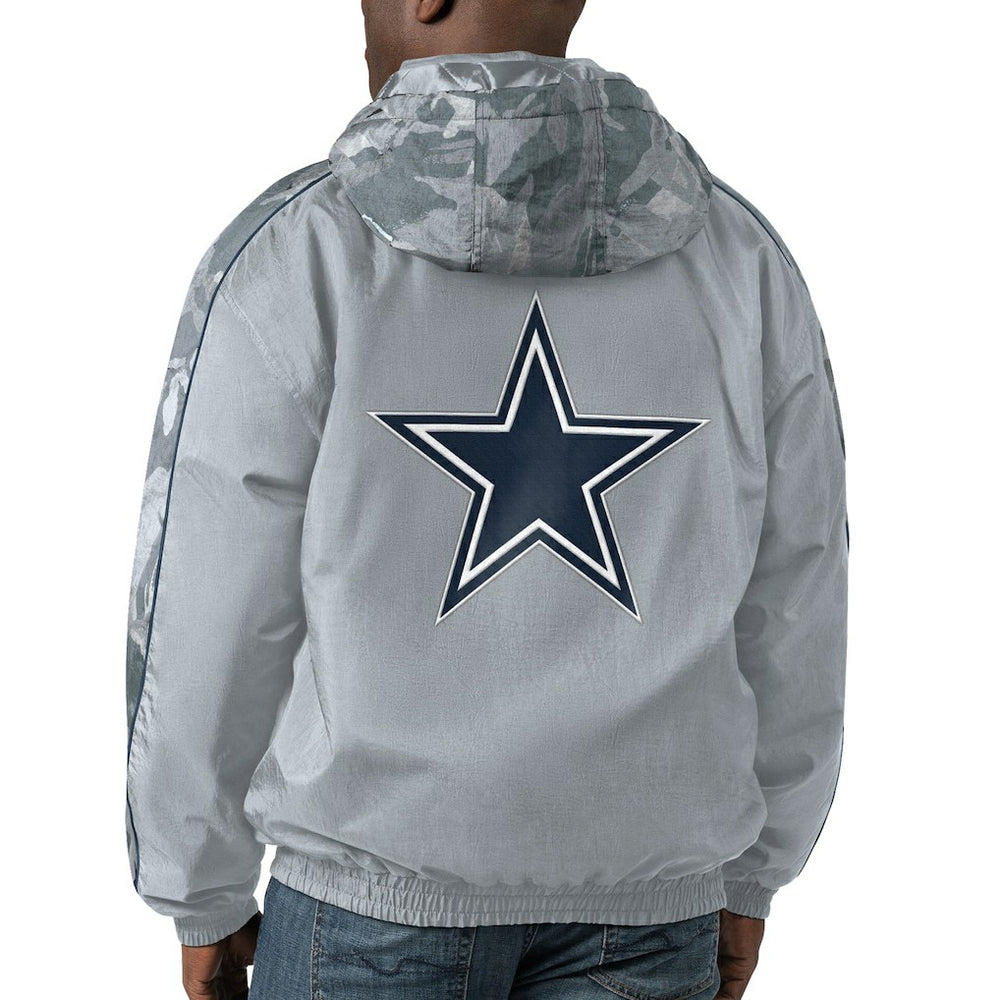 Dallas Cowboys Starter Throwback Thursday Night Lights Hoodie Full-Zip Jacket - Silver - NFL