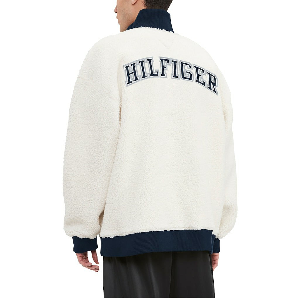 Dallas Cowboys Tommy Hilfiger Jordan Sherpa Quarter-Zip Jacket - White - NFL