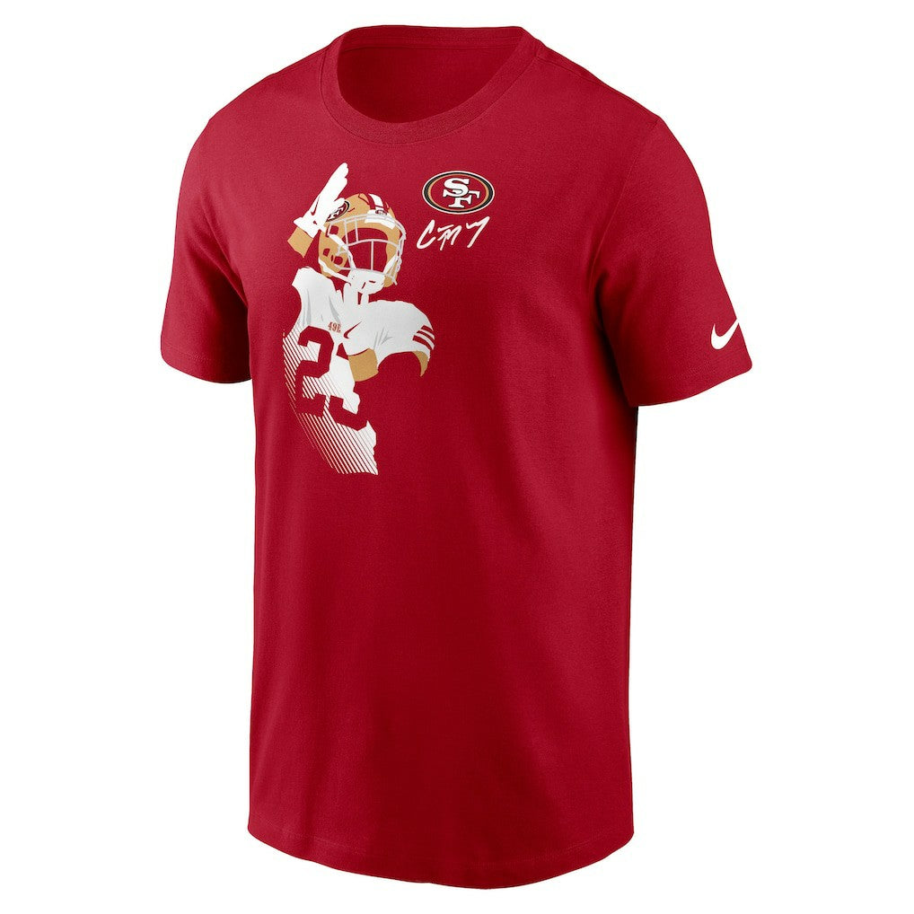 Christian McCaffrey San Francisco 49ers Player Graphic T-Shirt - Scarlet - Nike