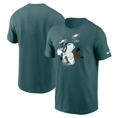 Jalen Hurts Philadelphia Eagles Player Graphic T-Shirt - Midnight Green - Nike