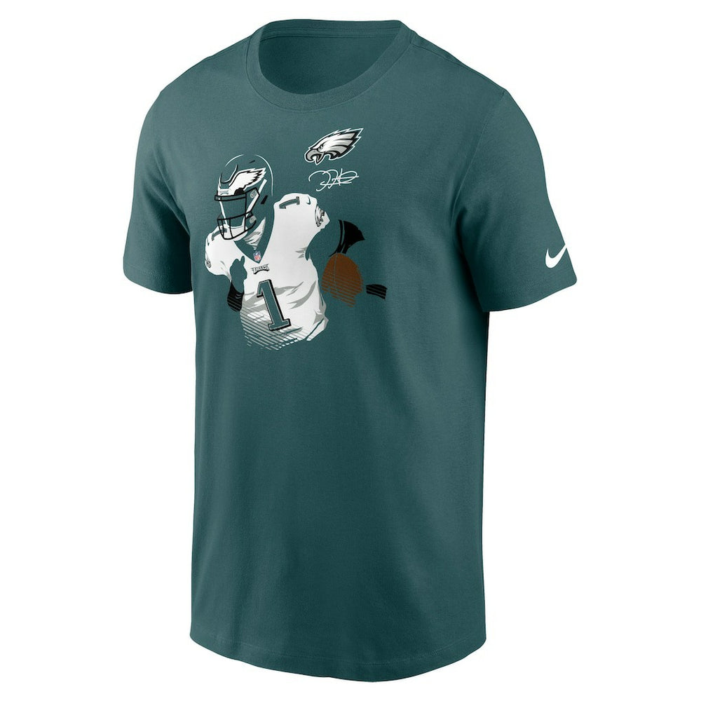 Jalen Hurts Philadelphia Eagles Player Graphic T-Shirt - Midnight Green - Nike