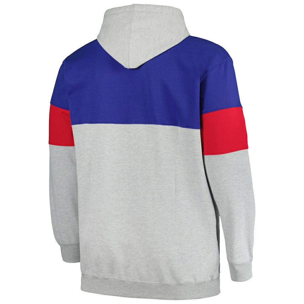 Fanatics Philadelphia 76ers Big & Tall Pullover Hoodie Royal/Red