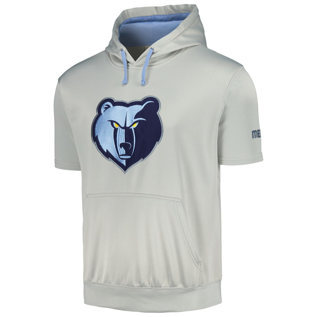 Fanatics Memphis Grizzlies Short Sleeve Pullover Hoodie Silver/Light Blue