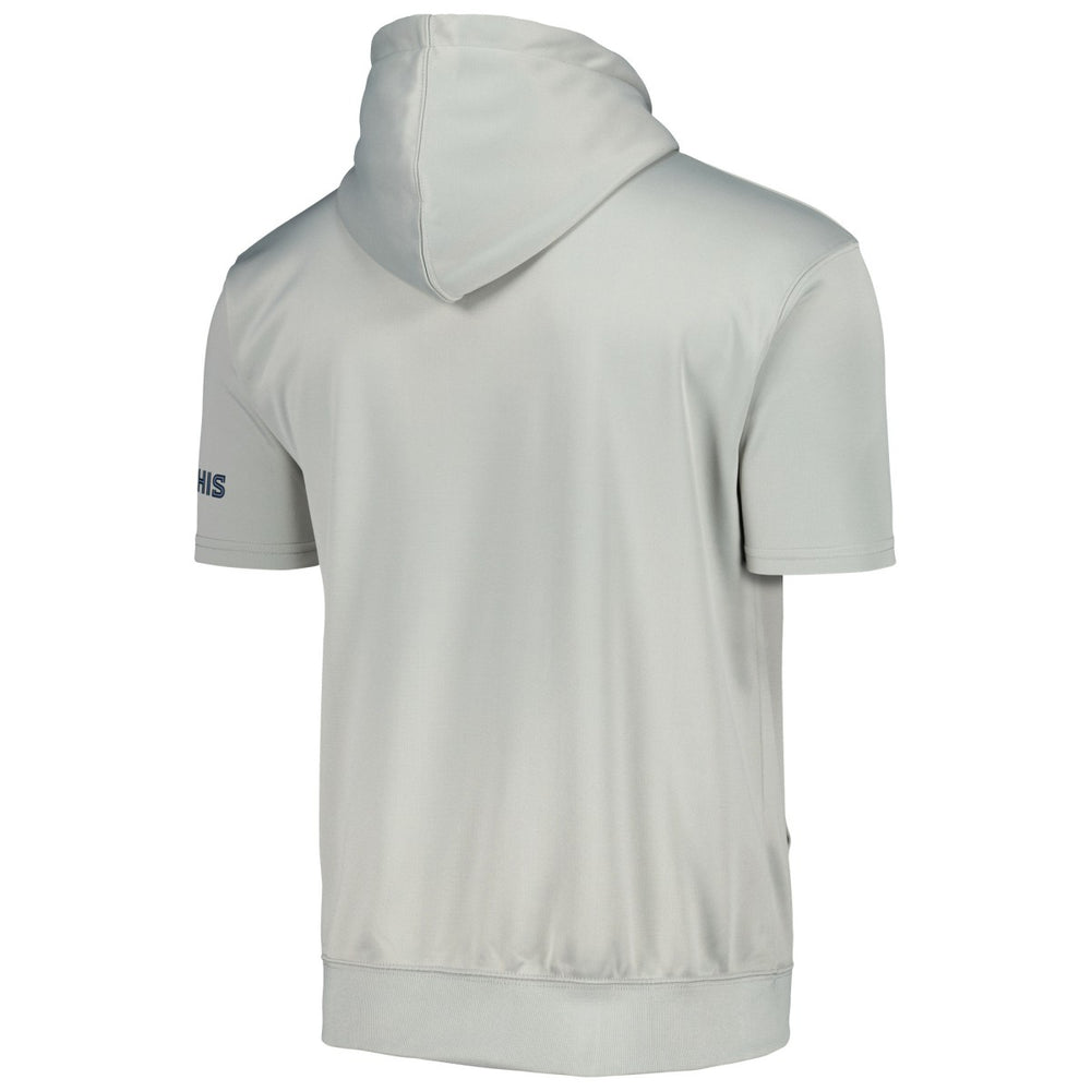 Fanatics Memphis Grizzlies Short Sleeve Pullover Hoodie Silver/Light Blue