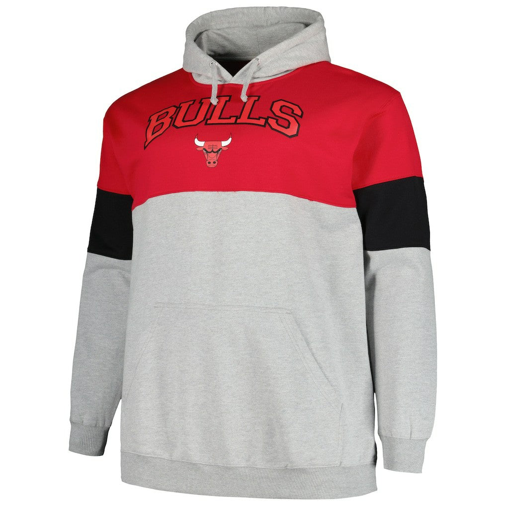Fanatics Chicago Bulls Big & Tall Pullover Hoodie Red/Black
