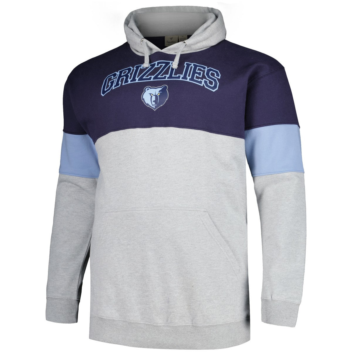 Fanatics Memphis Grizzlies Big & Tall Pullover Hoodie Navy/Light Blue
