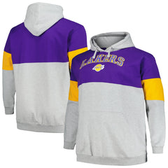 Fanatics Los Angeles Lakers Big & Tall Pullover Hoodie Purple/Gold