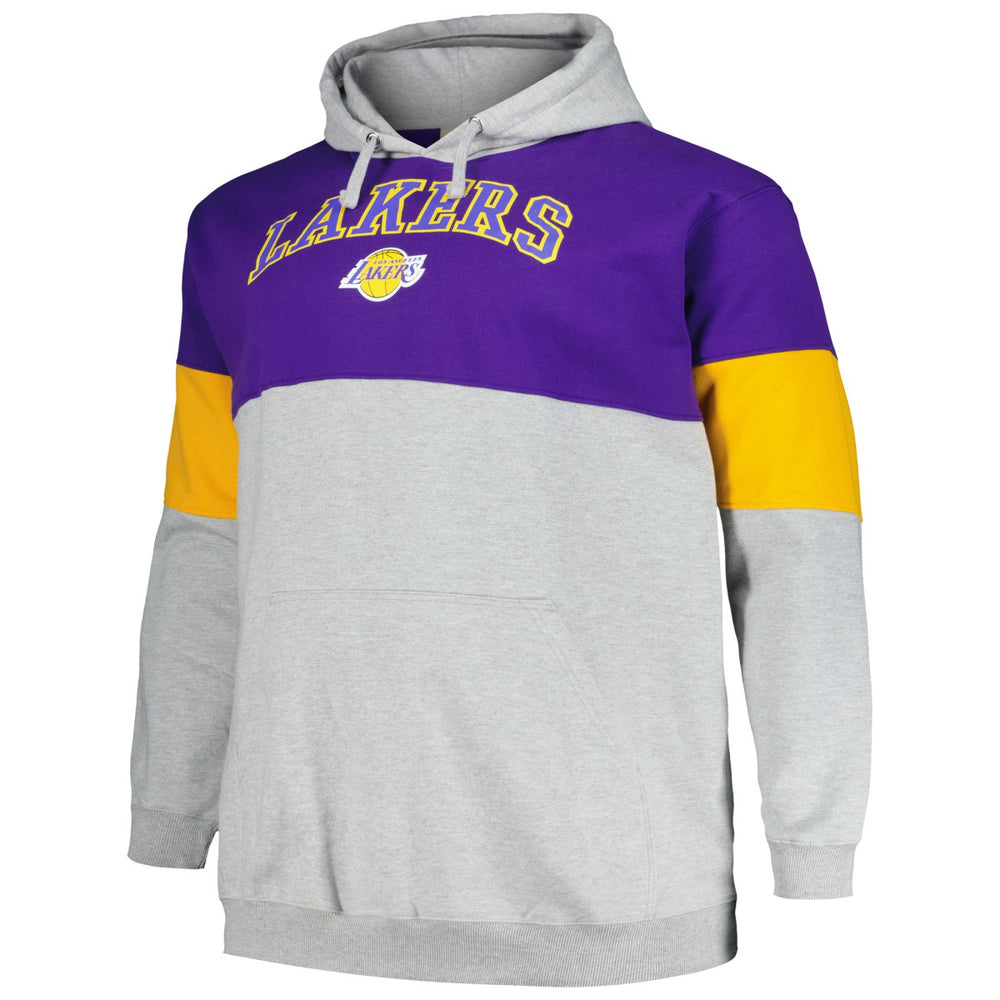 Fanatics Los Angeles Lakers Big & Tall Pullover Hoodie Purple/Gold