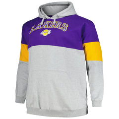 Fanatics Los Angeles Lakers Big & Tall Pullover Hoodie Purple/Gold