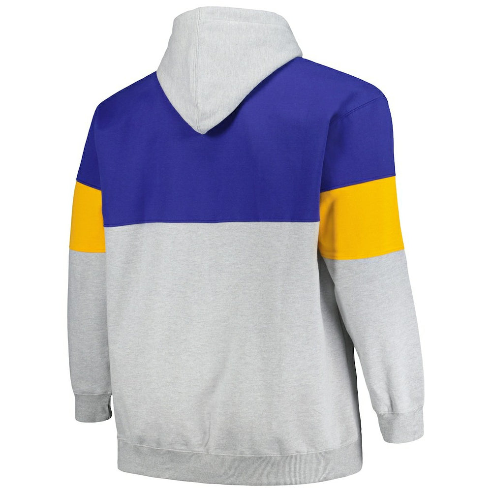 Fanatics Golden State Warriors Big & Tall Pullover Hoodie Royal/Gold