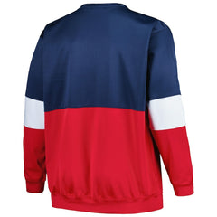 Fanatics New Orleans Pelicans Big & Tall Split Pullover Sweatshirt Navy/Red