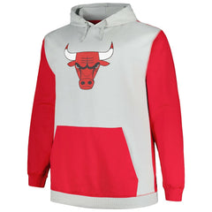 Fanatics Chicago Bulls Big & Tall Primary Arctic Pullover Hoodie Red/Silver