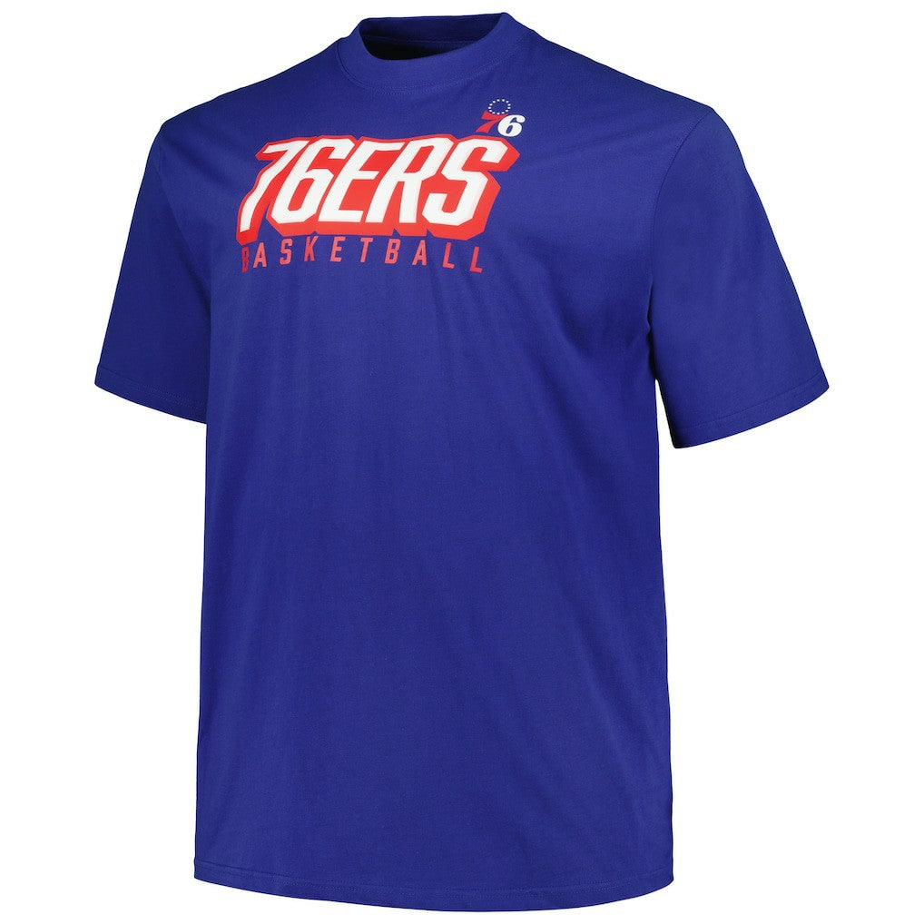 Fanatics Philadelphia 76ers Big & Tall Short Sleeve & Long Sleeve T-Shirt Set Royal/Red