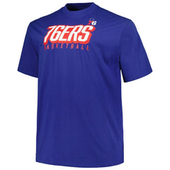 Fanatics Philadelphia 76ers Big & Tall Short Sleeve & Long Sleeve T-Shirt Set Royal/Red