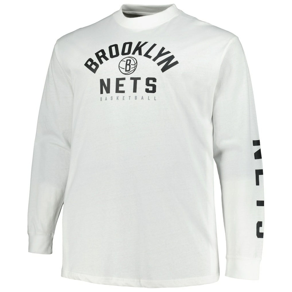 Fanatics Brooklyn Nets Big & Tall Short Sleeve & Long Sleeve T-Shirt Set Black/White