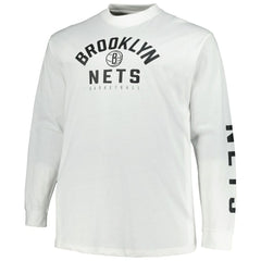 Fanatics Brooklyn Nets Big & Tall Short Sleeve & Long Sleeve T-Shirt Set Black/White