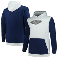 Fanatics New Orleans Pelicans Big & Tall Primary Arctic Pullover Hoodie Navy/Silver