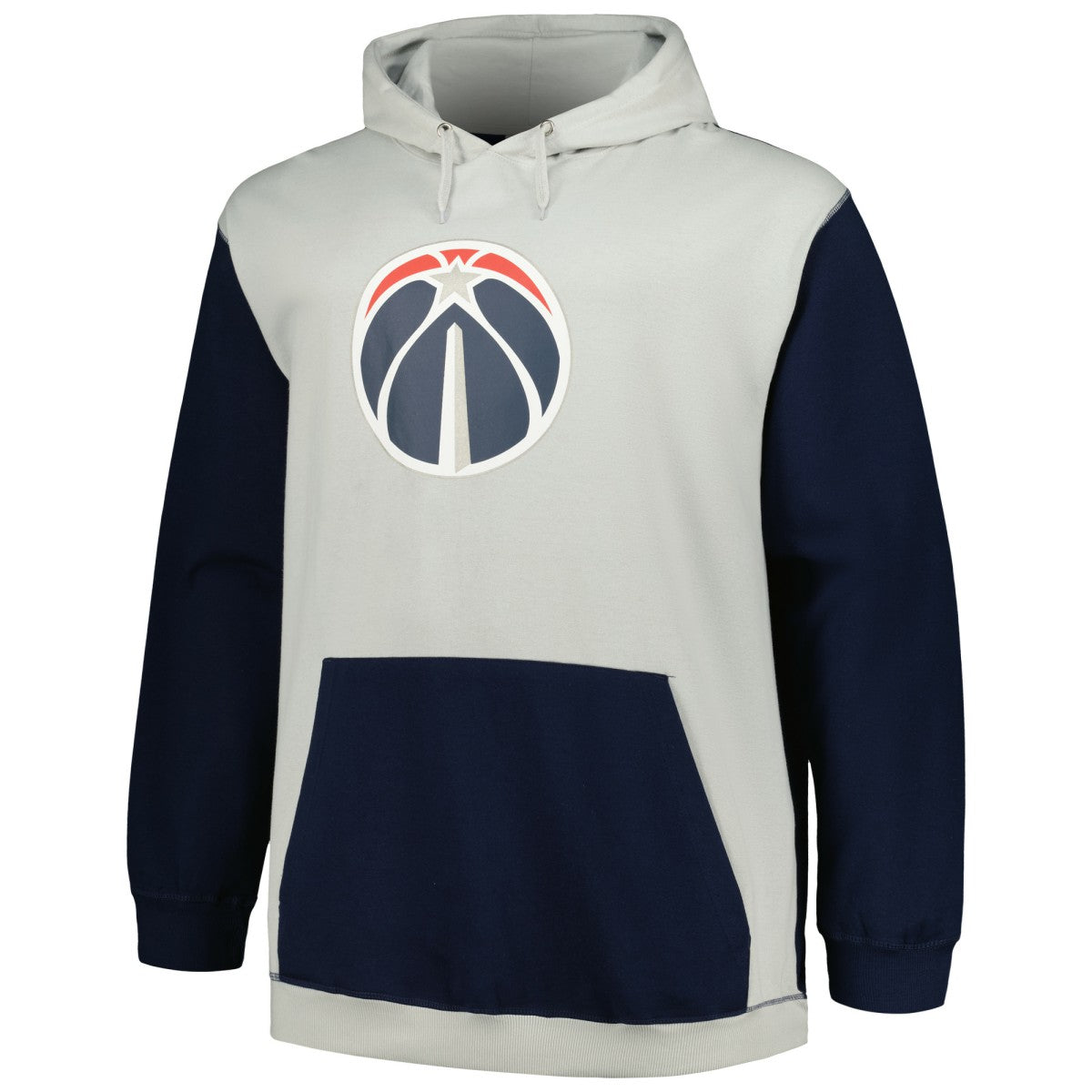 Fanatics Washington Wizards Big & Tall Primary Arctic Pullover Hoodie Navy/Silver