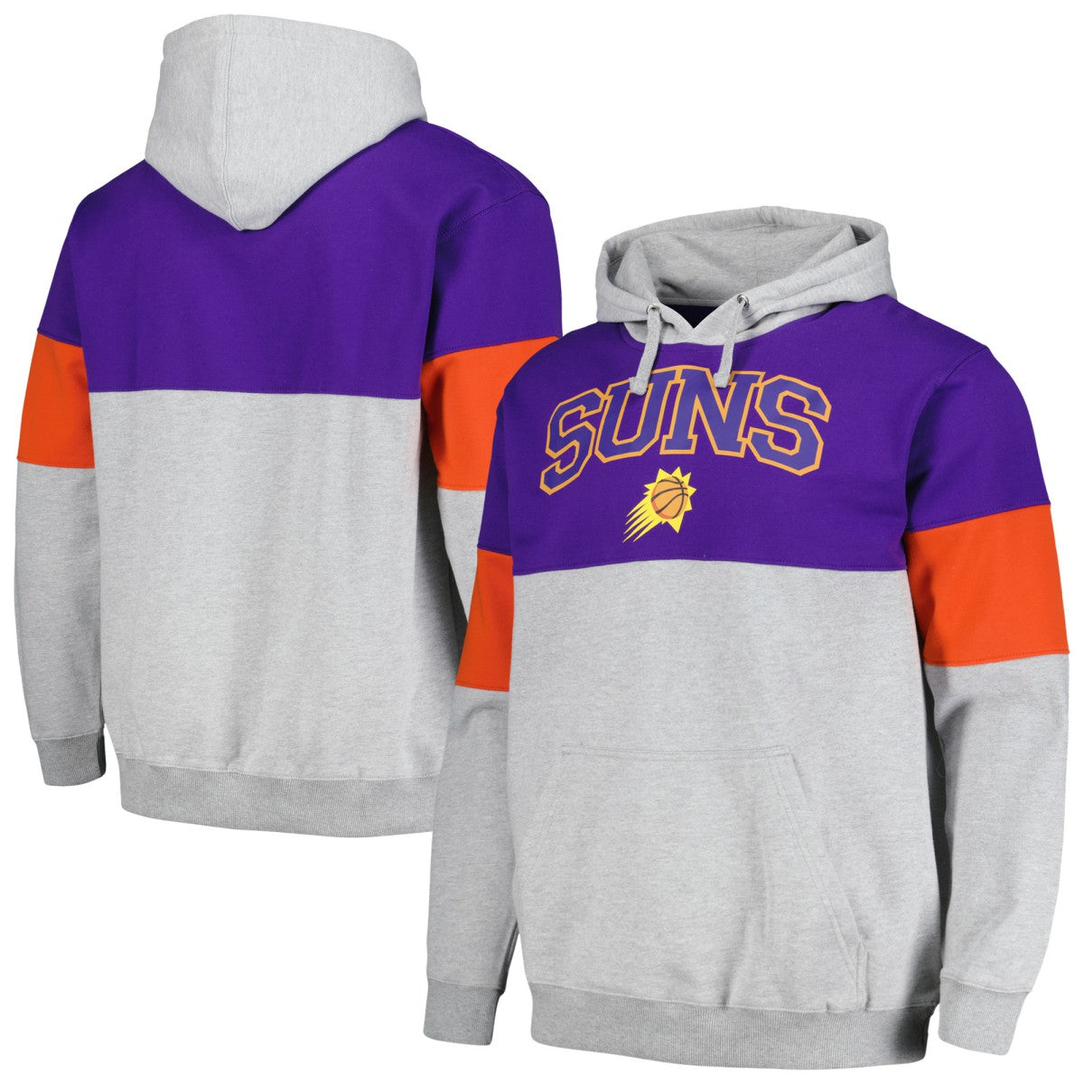 Fanatics Phoenix Suns Contrast Pieced Pullover Hoodie Purple