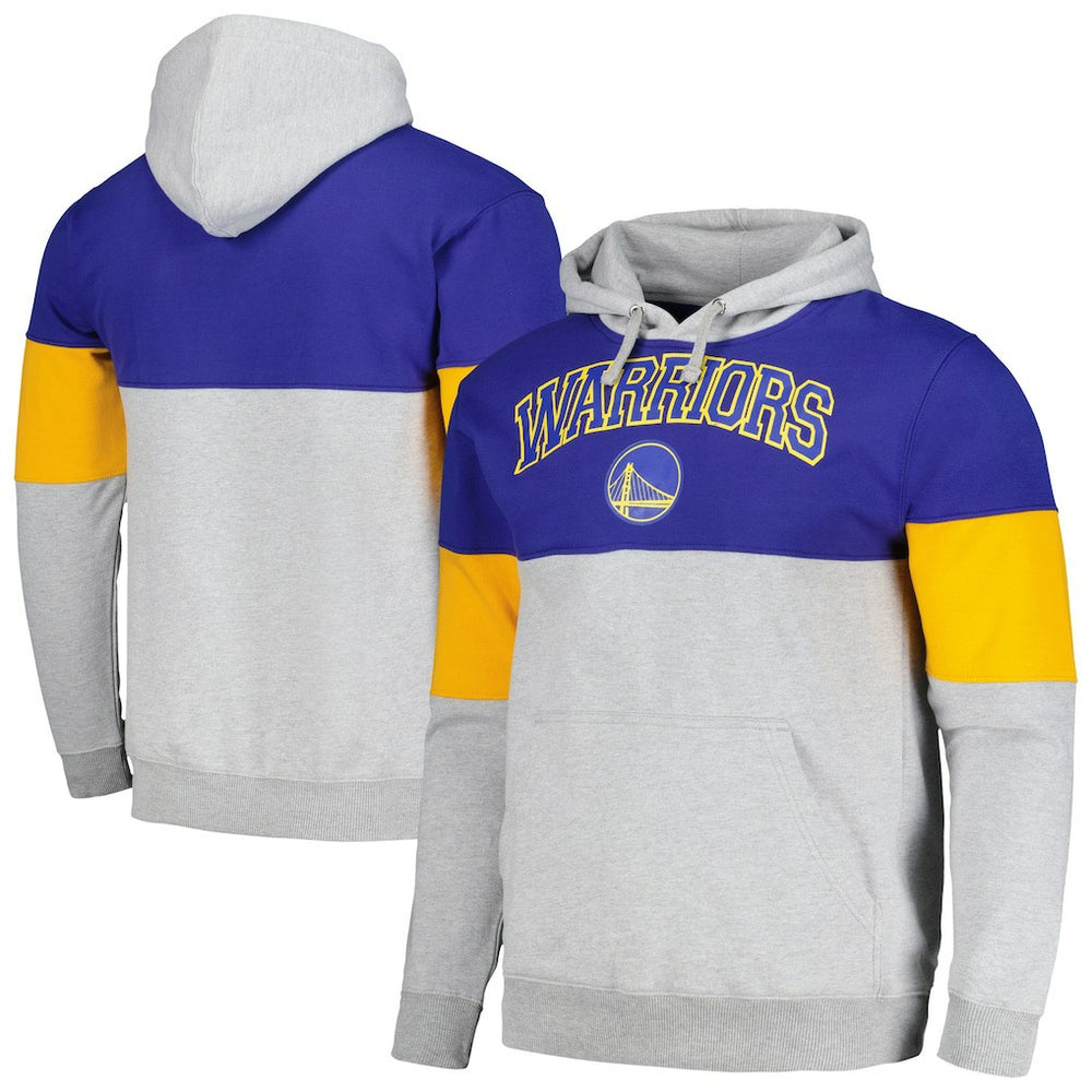 Fanatics Golden State Warriors Contrast Pieced Pullover Hoodie Royal