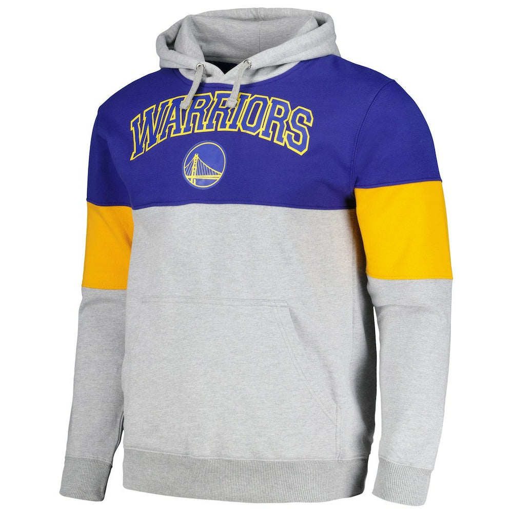 Fanatics Golden State Warriors Contrast Pieced Pullover Hoodie Royal